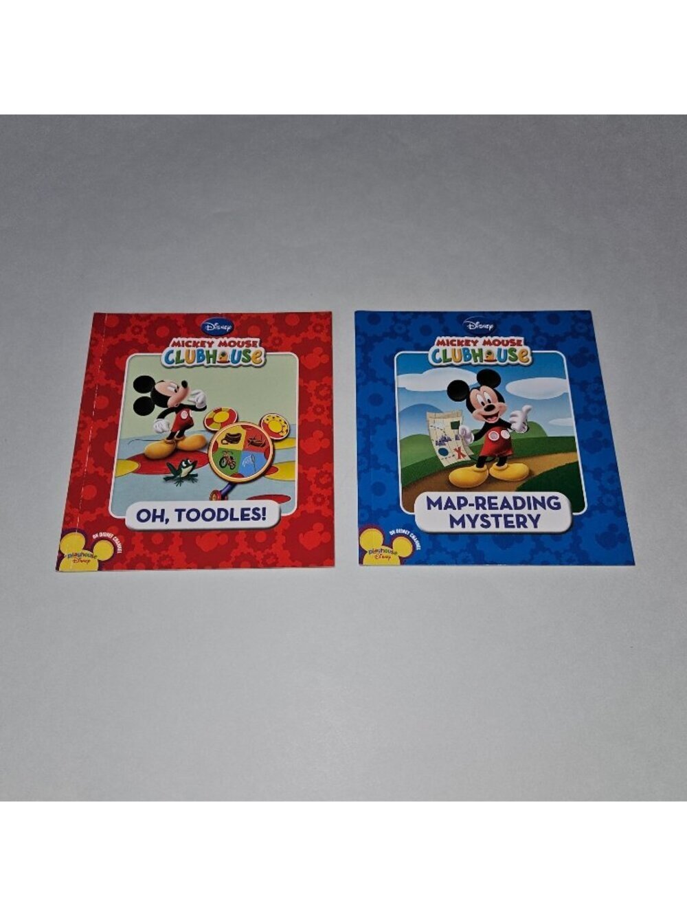 2 Disney Mickey Mouse Clubhouse PBK Book Lot Oh Toodles Map Reading Mystery